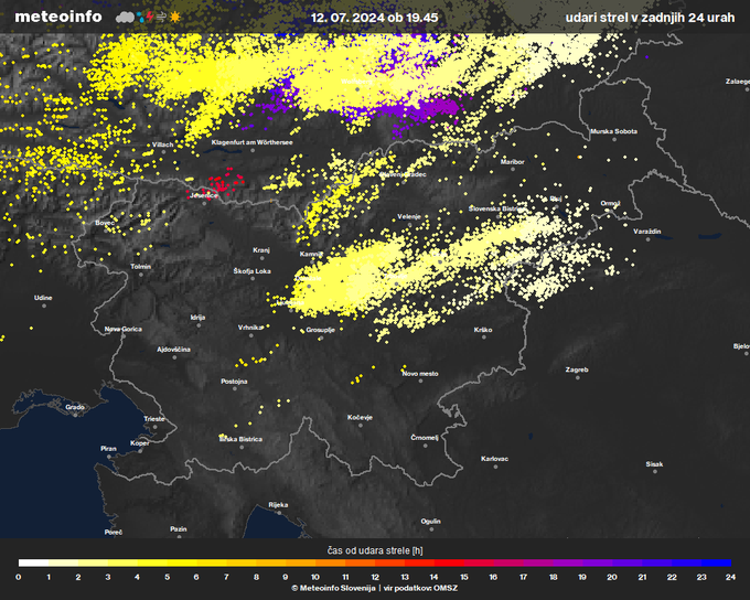 Udari strel | Foto: Meteoinfo