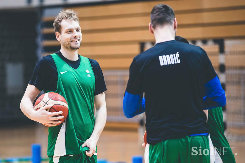 slovenska košarkarska reprezentanca trening