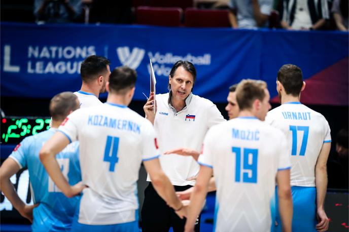 slovenska odbojkarska reprezentanca : Bolgarija, liga narodov, Gheorghe Cretu | Slovenska odbojkarska reprezentanca ima danes tekmovanja prost dan, znova bo na delu v soboto ob 5.40, ko se bo pomerila s Francijo. | Foto Volleyballworld