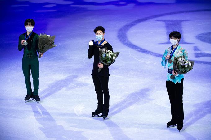 V prostem programu je premagal japonska tekmeca Yumo Kagiyamo in Yuzuruja Hanyuja.  | Foto: Guliverimage/Vladimir Fedorenko