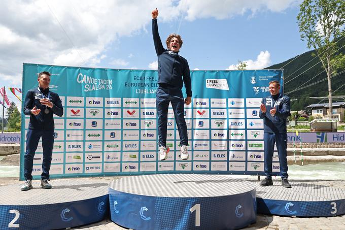 "Želel sem si medaljo in zato je bil tudi pritisk tako velik. Bili so domači navijači, vsi so prišli, še vzgojitelj iz vrtca je prišel in nisem jih želel razočarati. In upam, da jih nisem." | Foto: Aleš Fevžer