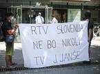 protest pred RTV, 20. 7.