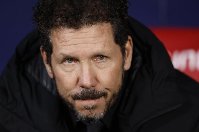 Trener Atletica Diego Simeone je bil v napeti končnici srečanja izključen. | Foto: Reuters