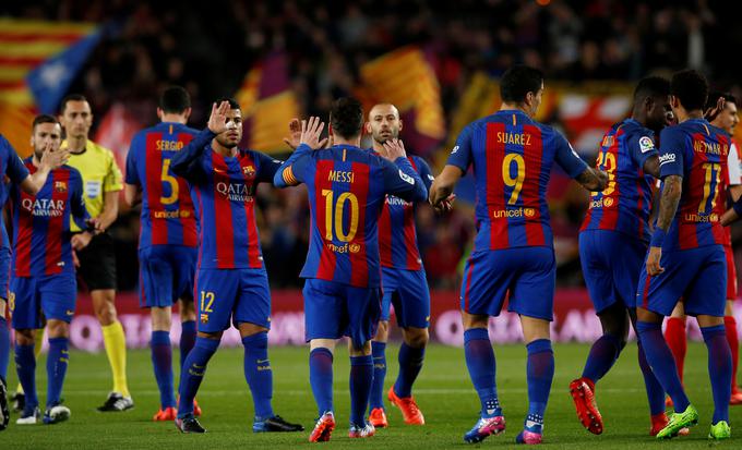 Barcelona se je v sredo znesla nad Sportingom. | Foto: Reuters