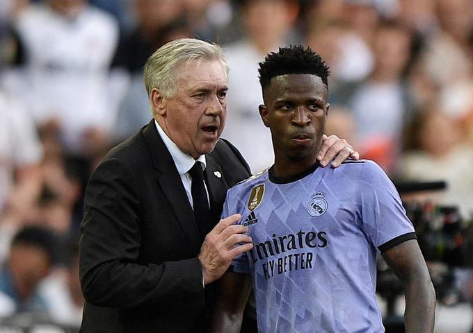 "Vinicius je žrtev. Obstaja zelo resen problem," opozarja Carlo Ancelotti. | Foto: Reuters