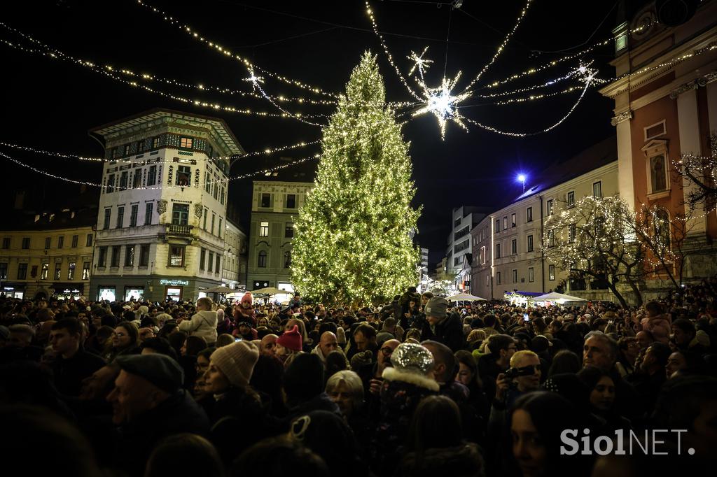 Prižig lučk v Ljubljani