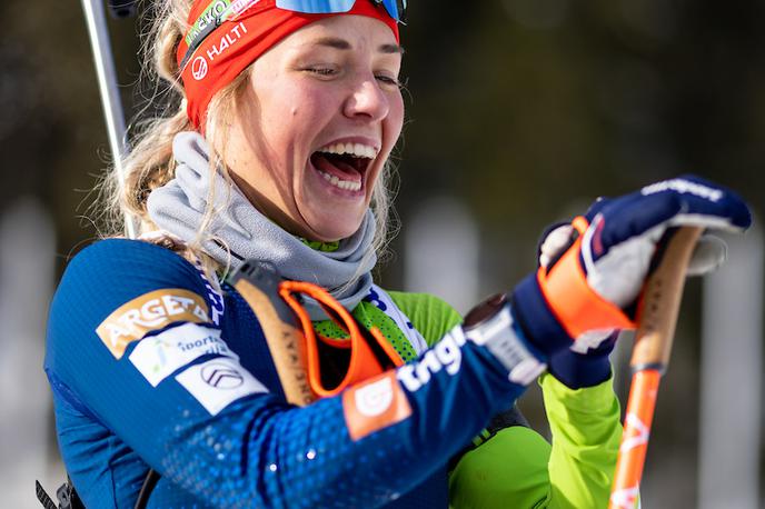 Pokljuka, trening in tiskovka slovenske biatlonske reprezentance | "Na progi bo zanesljivo dobro, ne vem pa še, kako bo na strelišču," pred tekmami svetovnega pokala na Pokljuki pravi Anamarija Lampič. | Foto Matic Klanšek Velej/Sportida