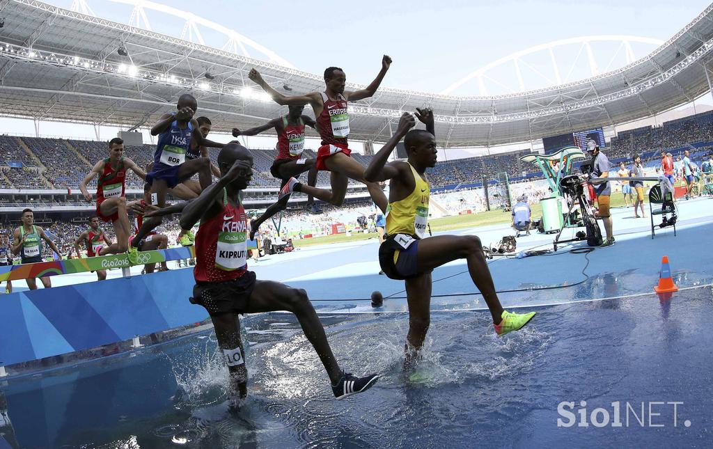 OI finale 3000 m zapreke Conseslus Kipruto Evan Jager Ezekiel Kemboi