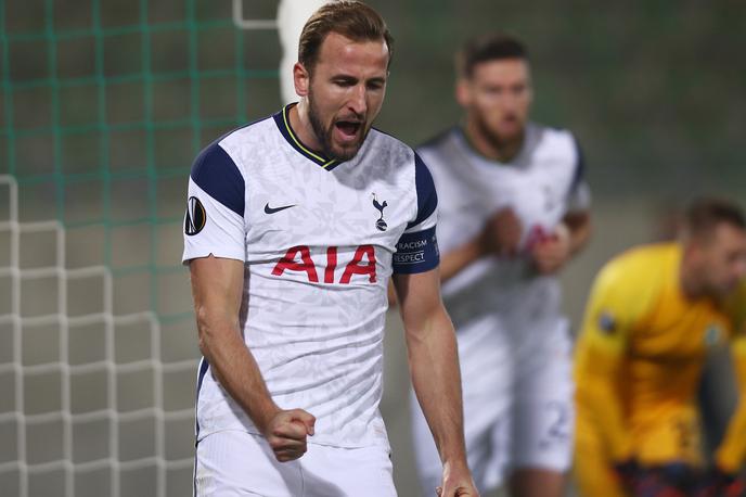 Harry Kane | Angleški nogometni reprezentant Harry Kane je na tekmi evropske lige v Razgradu med Tottenhamom in Ludogorcem zabil svoj 200. gol v dresu Tottenhama. | Foto Reuters