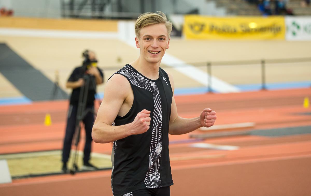 Nick Kočevar | Nick Kočevar je popravil osebni rekord na 100 metrov. | Foto Peter Kastelic/AZS