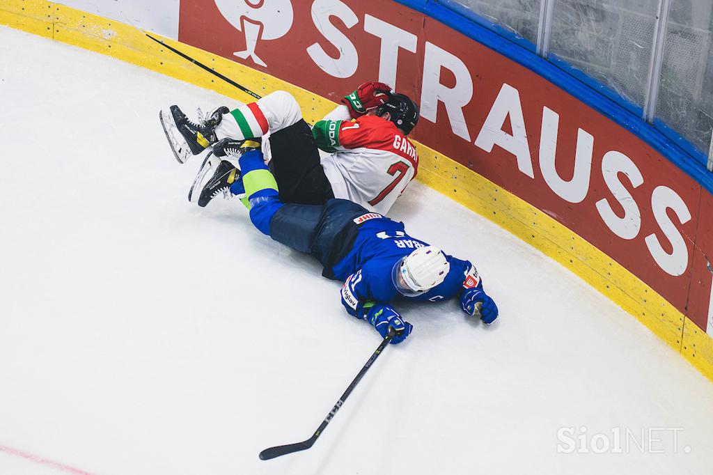 SP v hokeju (Ljubljana): Slovenija - Madžarska