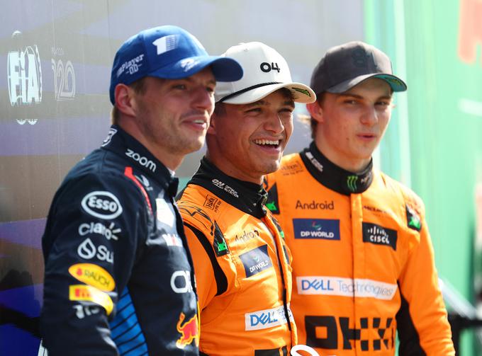 Lando Norris je za "pole position" odpeljal krog brez napake. | Foto: Reuters