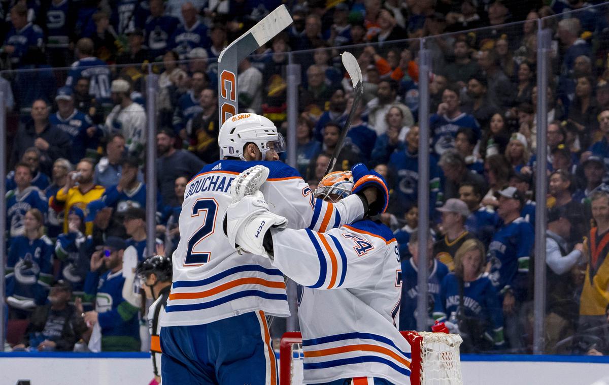 Edmonton Oilers | Hokejisti Edmonton Oilers so po hudem boju in sedmi tekmi izločili Vancouver in napredovali v konferenčni finale. | Foto Reuters