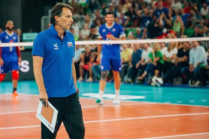 "Slovenija je danes dokazala, da lahko igra na zelo visoki ravni, a to bomo morali potrditi v torek proti Nemčiji," pravi selektor Gheorghe Cretu. | Foto: Siniša Kanižaj/Sportida