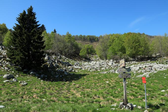 Razcep za Matajur in Idrsko planino | Foto: Matej Podgoršek