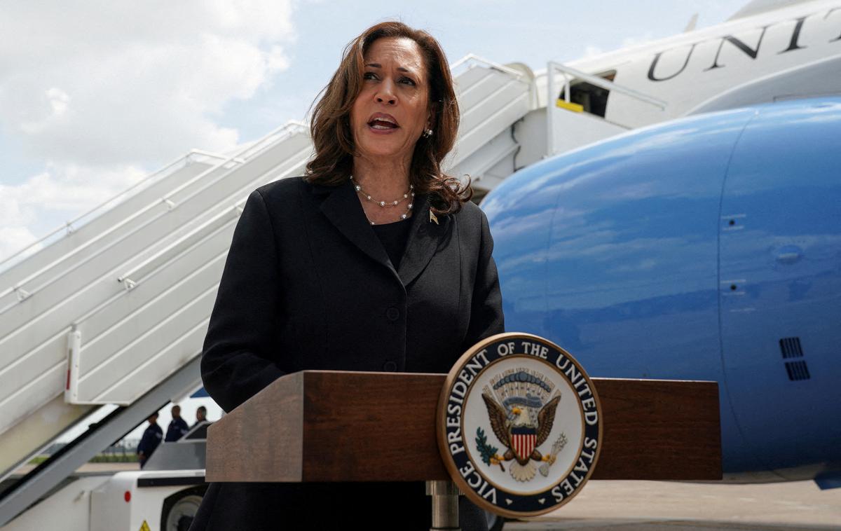 Kamala Harris | Preiskovalci trdijo, da je moški Kamali Harris "zavestno in namerno grozil z odvzemom življenja in povzročitvijo telesnih poškodb". | Foto Reuters