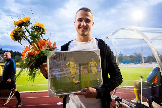 Ko je Jan Repas sklenil dogovor s francoskim Caenom, se je od Domžal poslovil ravno po tekmi z Aluminijem. Danes se bo s Kidričani pomeril v dresu NK Maribor. | Foto: Žiga Zupan/Sportida