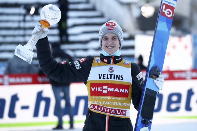 Danes drugi Halvor Egner Granerud je novi vodilni v skupnem seštevku turneje. | Foto: Guliverimage/Vladimir Fedorenko