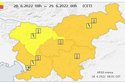 Arso: Čez dan bodo velike toplotne obremenitve