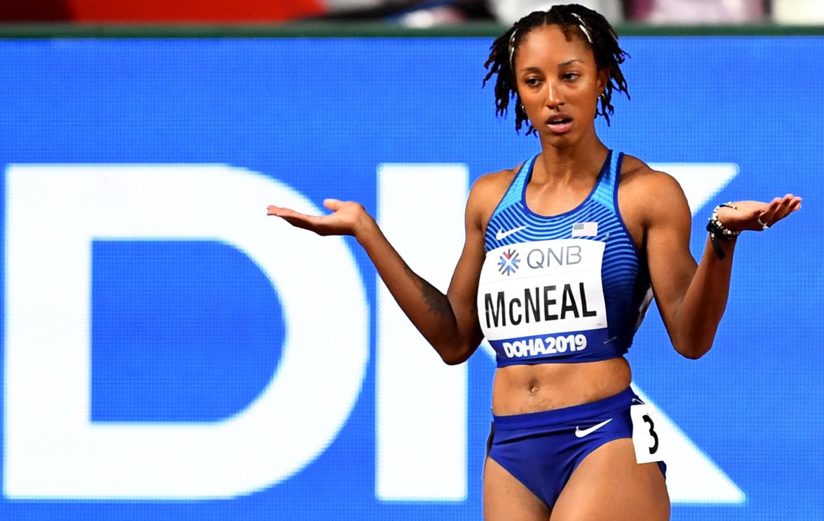 Brianna McNeal | Ni še jasno, koliko časa bo trajal suspenz Brianne McNeal. | Foto Reuters