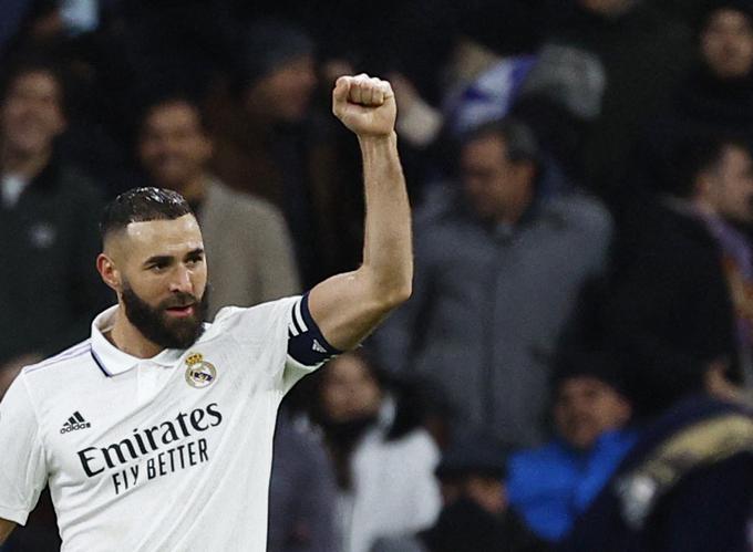 Karim Benzema je popeljal Real v vodstvo z 2:1. | Foto: Reuters