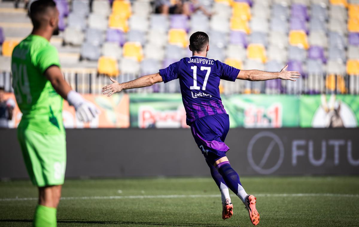 Maribor - Domžale prva liga, 1. krog | Arnel Jakupović je zabil dva izmed štirih zadetkov Maribora. | Foto Jure Banfi/alesfevzer.com