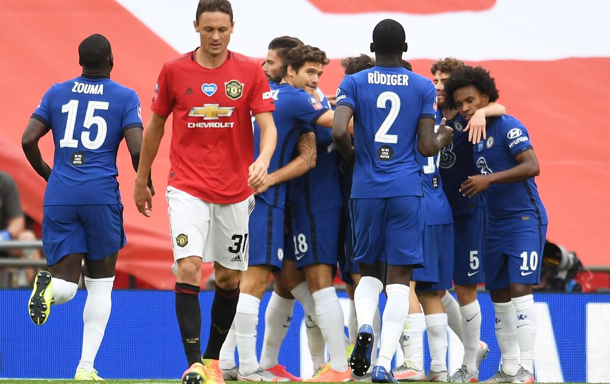 Manchester Utd - Chelsea | Chelsea je v polfinalu izločil Manchester United. | Foto Reuters