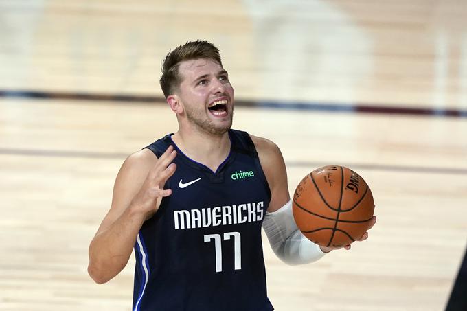 Zvezdnik Dallas Mavericks Luka Dončić v sezoni 2020: uvrstitev v končnico lige NBA, v najboljšo peterko lige in začetno peterko tekme All-Star.  | Foto: Getty Images