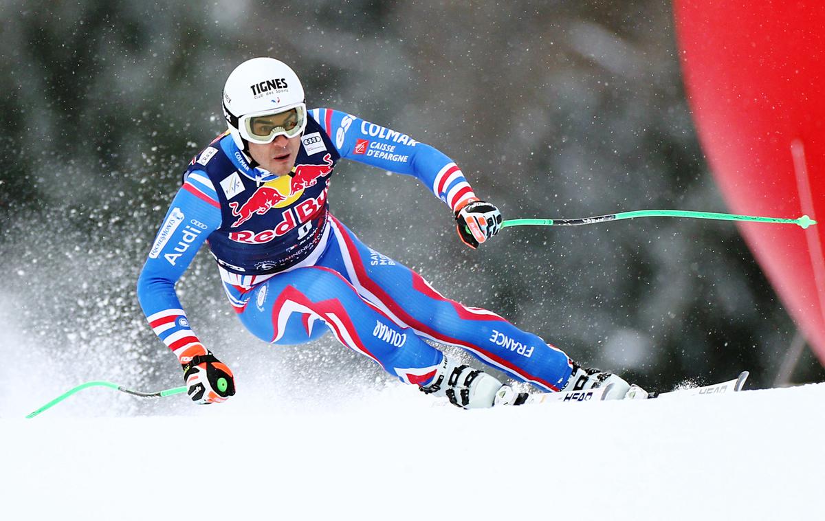 Johan Clarey | Francoz Johan Clarey je v četrtek na treningu zaostal le za Christofom Innerhoferjem. | Foto Reuters