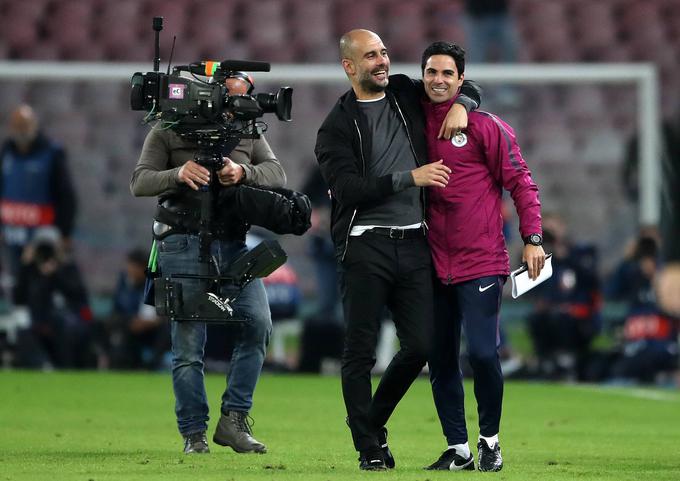 Mikel Arteta je bil pred prevzemom Arsenala v Cityju pomočnik Pepa Guardiole. | Foto: AP / Guliverimage