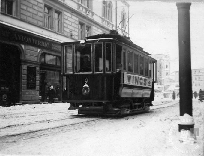 tramvaj pred 1945 | Foto: Foto neznan, hrani Muzej novejše zgodovine Slovenije