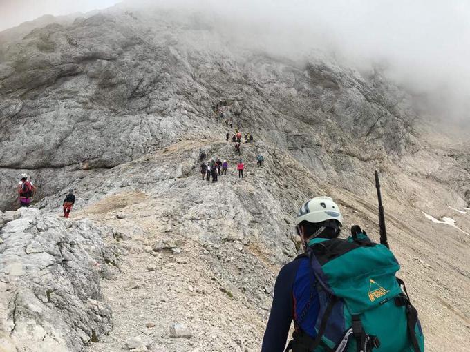 Z možem se je iz doline Vrata na Triglav podala prejšnjo nedeljo.  | Foto: osebni arhiv/Lana Kokl