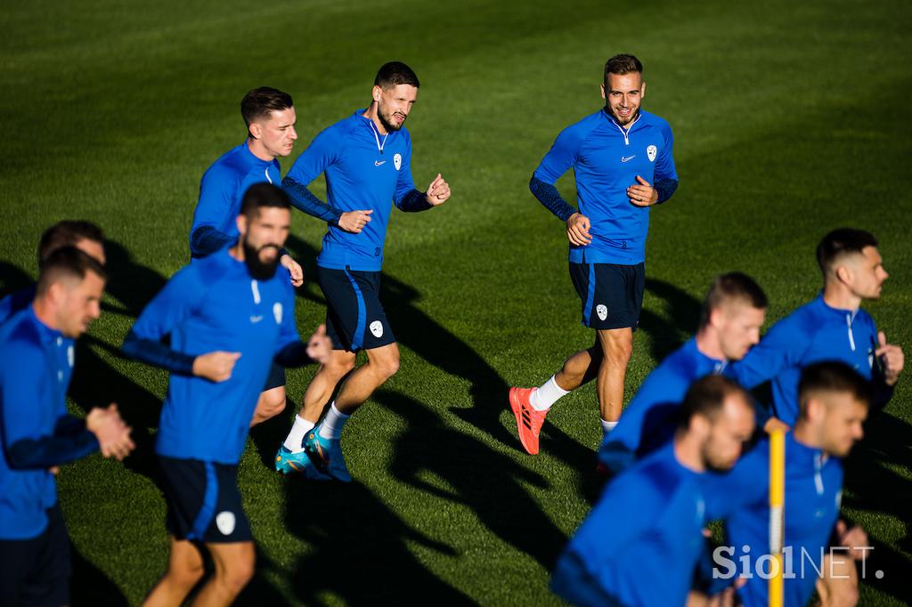 Slovenska nogometna reprezentanca trening