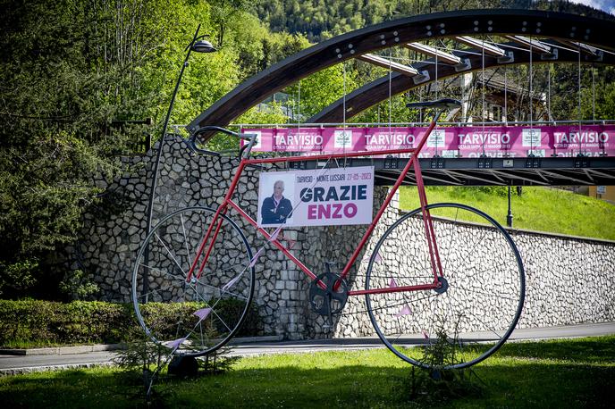 Trbiž Giro | V Trbižu, ki bo 27. maja gostil predzadnjo etapo letošnjega Gira, ta bo najbližje Sloveniji, je že vse v znamenju rožnate dirke.  | Foto Ana Kovač