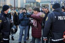 Protestniki v Ljubljani