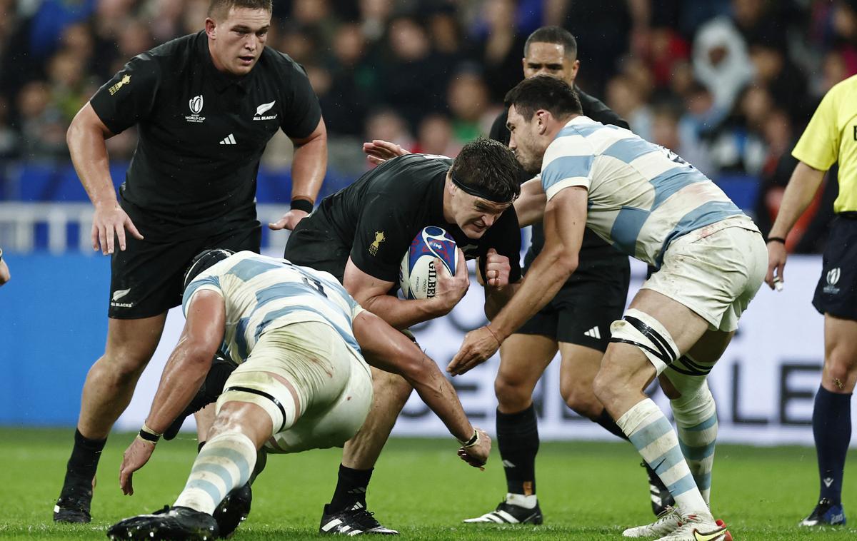 SP ragbi Nova Zelandija Argentina All Blacks | All Blacks so se v polfinalu veselili visoke zmage proti Argentini. | Foto Reuters