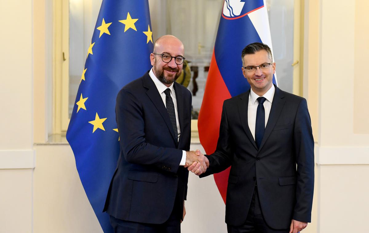 Charles Michel Marjan Šarec | Foto STA