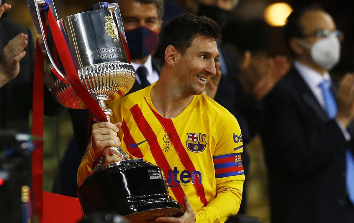 Lionel Messi | Lionel Messi je ta mesec Barcelono popeljal do španske pokalne lovorike. | Foto Reuters