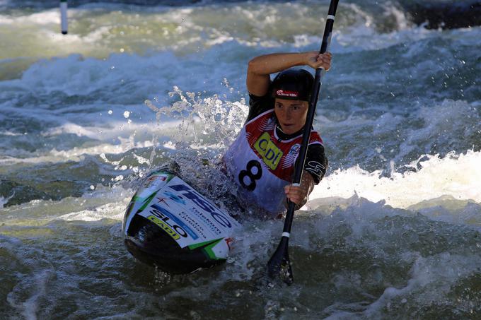 Eva Terčelj je edina slovenska kajakašica, ki se je uvrstila polfinale. | Foto: Nina Jelenc