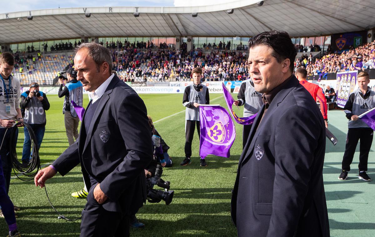 Maribor Olimpija | Darko Milanič in Zlatko Zahović bi lahko, če bi Domžale v sredo ostale nepremagane v Ljubljani, proslavljala naslov že v sredo zvečer. Če bi Maribor ugnal Celje. | Foto Blaž Weindorfer/Sportida