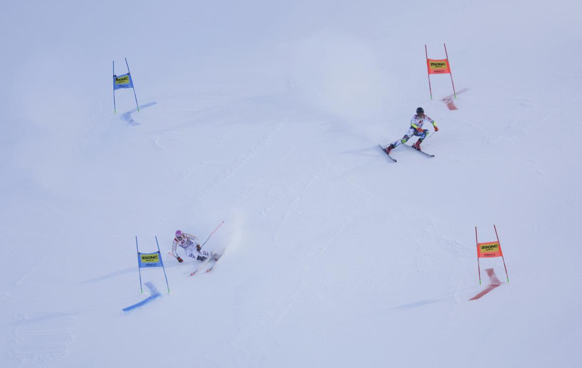 SP Saalbach, Linus Strasser vs. Anže Gartner | Linus Strasser je upravičil izrazito vlogo favorita proti Anžetu Gartnerju. | Foto Reuters