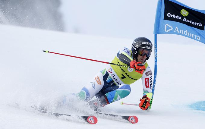 Žan Kranjec je kljub 11. mestu zadržal tretje mesto v veleslalomskem seštevku. | Foto: Guliverimage/Vladimir Fedorenko