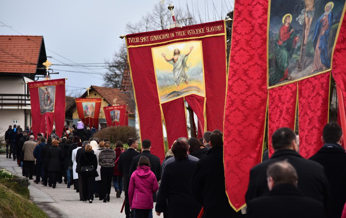 Procesija ob veliki noči | Kristjani danes obeležujejo veliko noč. | Foto STA