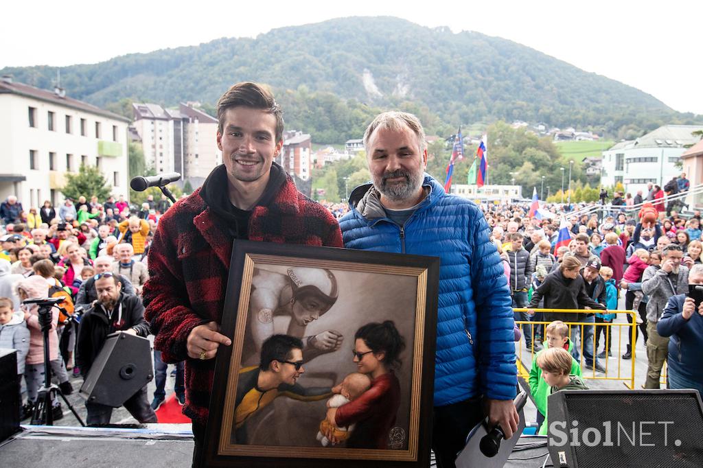 Sprejem Primoža Rogliča - Zagorje ob Savi