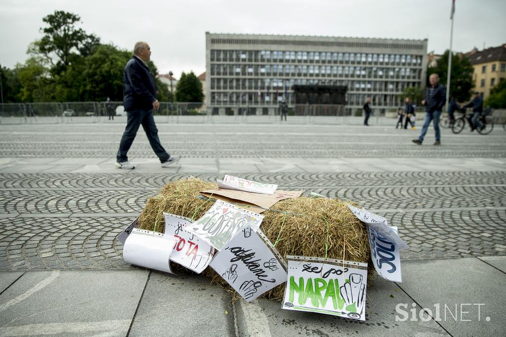 Protesti kolesarjev v Ljubljani