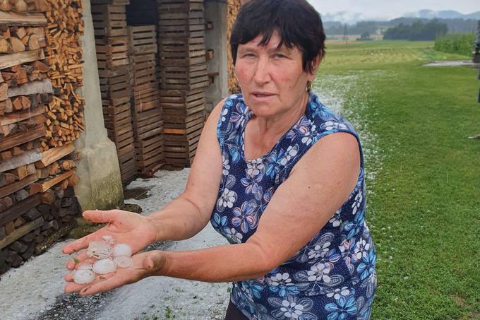 Prizor s terena, stanje po toči: "Čeprav mi je hudo za ljudi, ko jim narava povzroči škodo, zelo cenim, da svojo situacijo delijo z mano in tudi s portalom Siol.net. Mislim, da je prav, da se ve, kaj se je nekje zgodilo, četudi to ni v Ljubljani. Tudi na tak način spodbudimo ljudi, da si med sabo pomagajo," komentira David. | Foto: David Florjančič