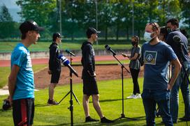 Slovenski skakalci trening Kranj