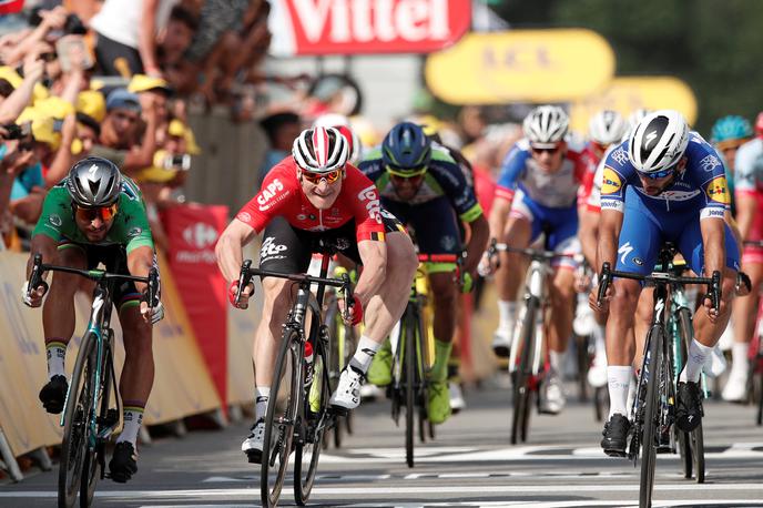 Fernando Gaviria Peter Sagan Andre Greipel | Foto Reuters