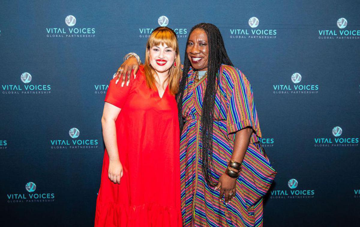 Nika Kovač nagrada Vital Voices Global Leadership | Nika Kovač in ustanoviteljica gibanja #MeToo Tarana Burke. | Foto Lastni arhiv