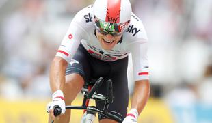 Kwiatkowskemu prolog dirke Criterium du Dauphine, Thomas "jedel asfalt" #video